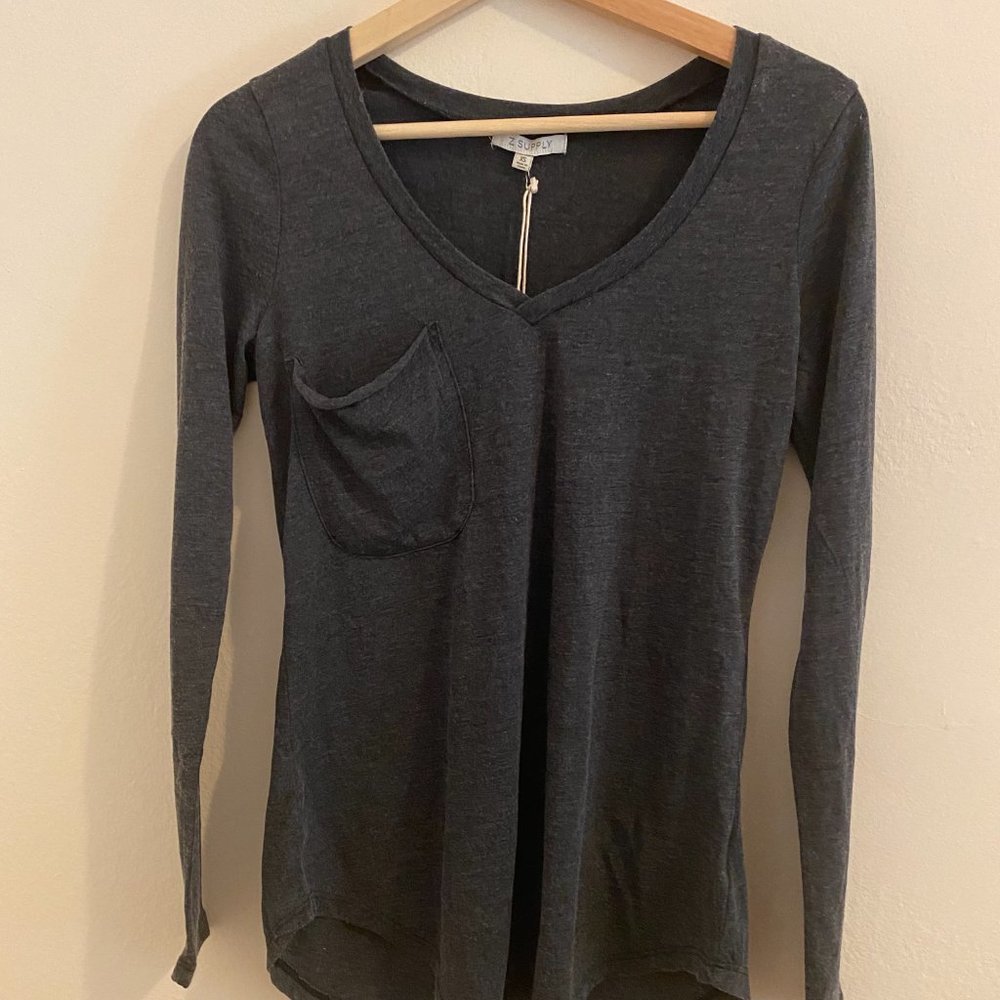 Z Supply long-sleeve pocket top - tag on, never worn!
